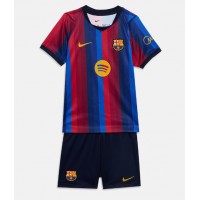 Stroje piłkarskie Barcelona Koszulka Podstawowej dla dzieci 2026-27 Krótki Rękaw (+ szorty)